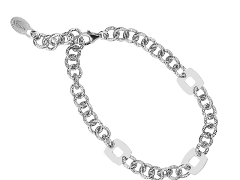 Glimmer and Square Bracelet by Frederic Duclos