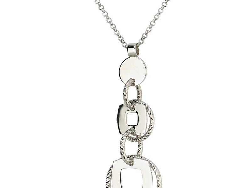 Glimmer and Square Necklace by Frederic Duclos